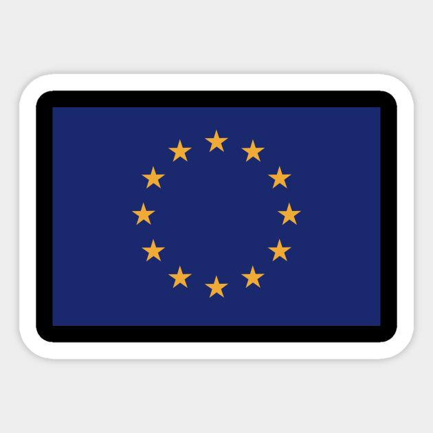Europe flag Europe Sticker TeePublic